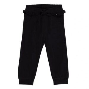 NWT- Black Casual Joggers with Elastic Waistband for baby girl 12-18 months